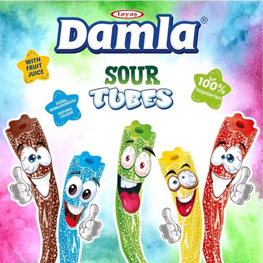 Damla Sour Tubes Soft Candy 35g - image 8