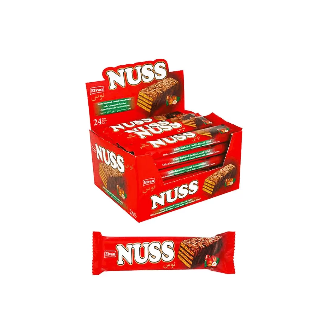 Elvan Nuss Milky Compound Chocolate Hazelnut Wafer - image 2