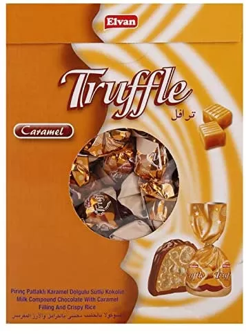 Elvan Truffle Caramel Milky Compound Chocolate 120Pcs pack