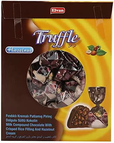 Elvan Truffle Hazelnut Flavour Chocolate (120 Pcs) - image 2