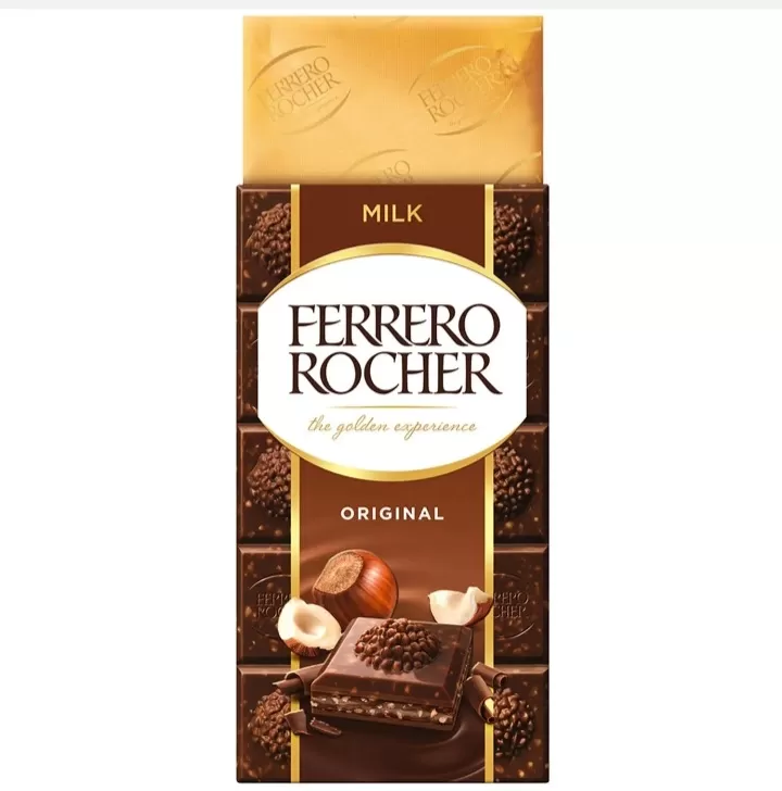 Ferrero Rocher Chocolate Bar Hazelnut 90g - image 2