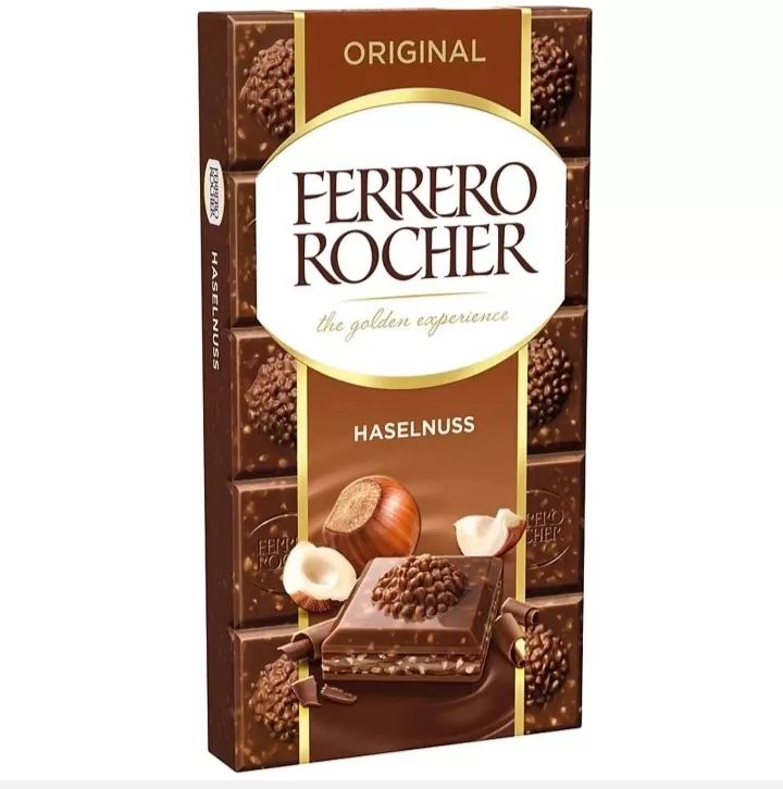 Ferrero Rocher Chocolate Bar Hazelnut 90g - image 3