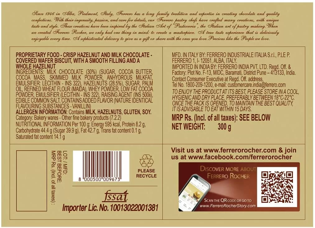 Ferrero Rocher Premium Chocolates 24 Pieces, 300 g - image 2