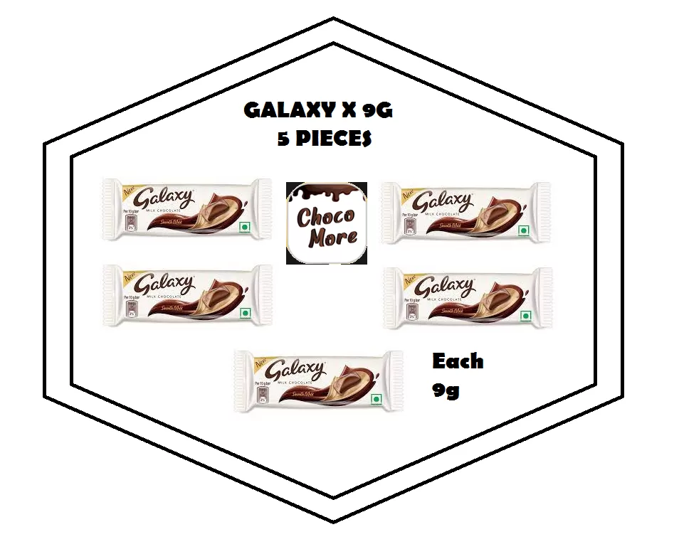 Galaxy Chocolate 9g Minis x 5 pieces Combo Pack
