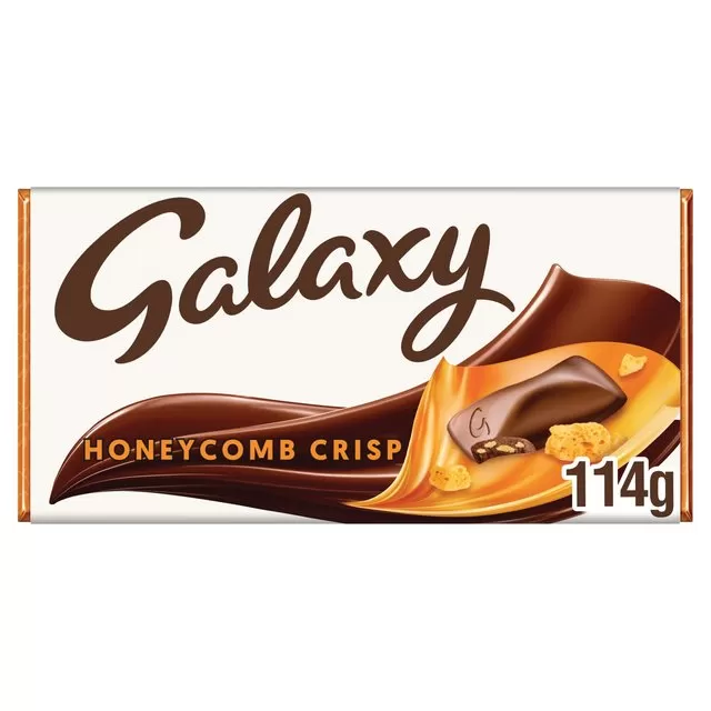 Galaxy Honeycomb Crisp Chocolate Bar 114g