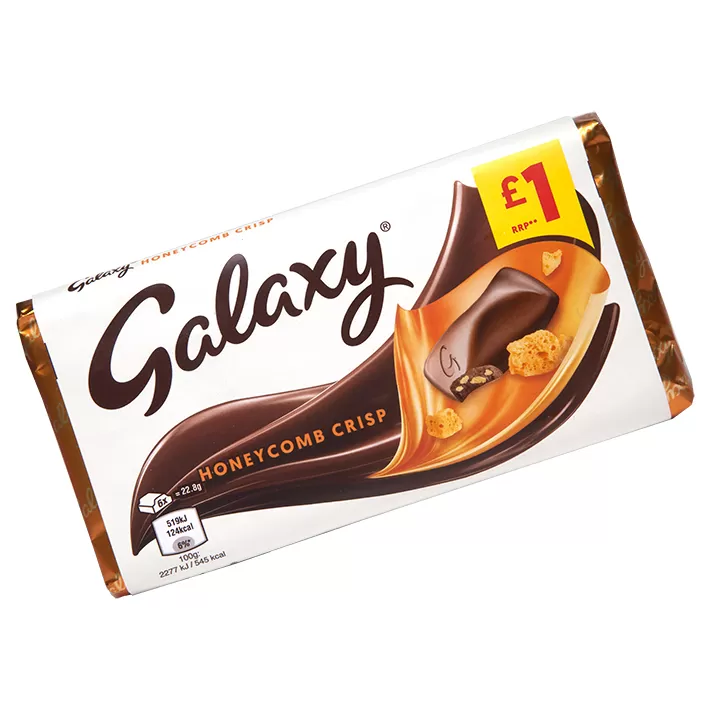 Galaxy Honeycomb Crisp Chocolate Bar 114g - image 2