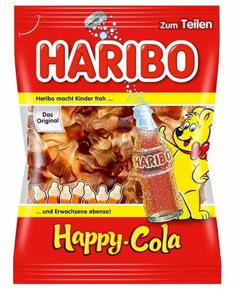 Haribo Happy Cola Bottles Gummi Candy 160g - image 2