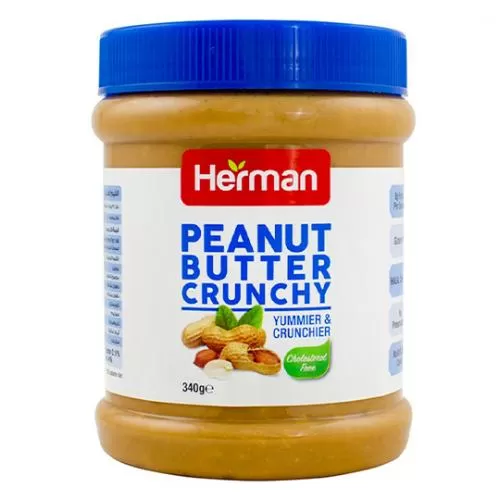 Herman Peanut Butter Crunchy Cholesterol Free