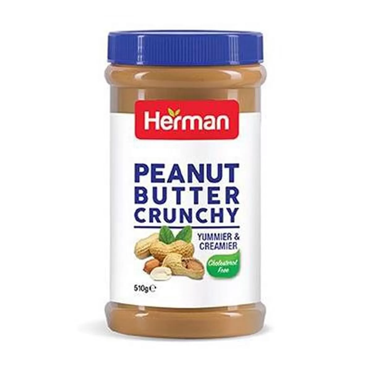 Herman Peanut Butter Crunchy Cholestrol Free 510g