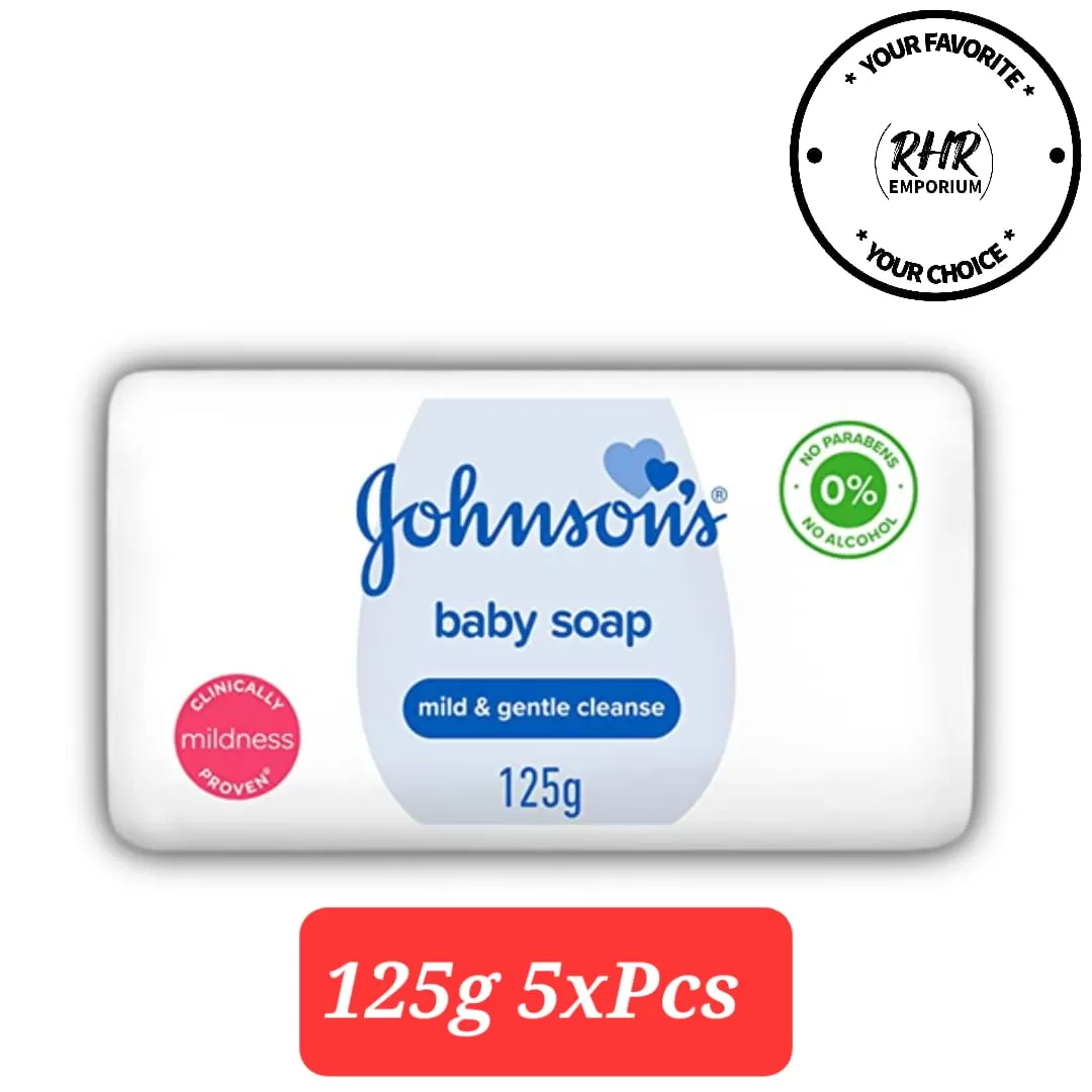 Johnson Baby Soap Mild & Gentle Cleanse 125g x 5Pcs