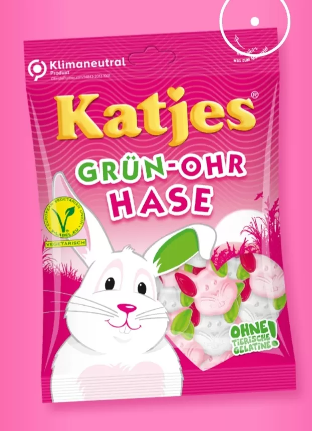 Katjes Green Eared Bunny Fruit Gums - image 2