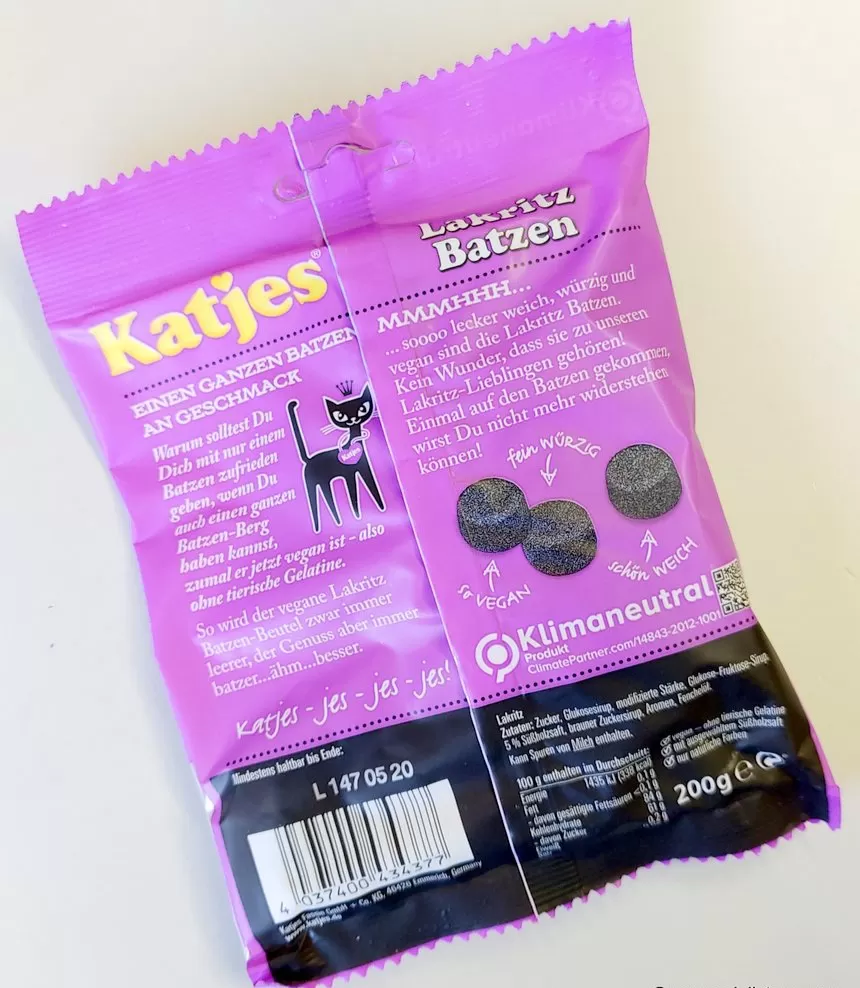 Katjes Lakritz Batzen Soft Licorice Gummy Candy - image 2