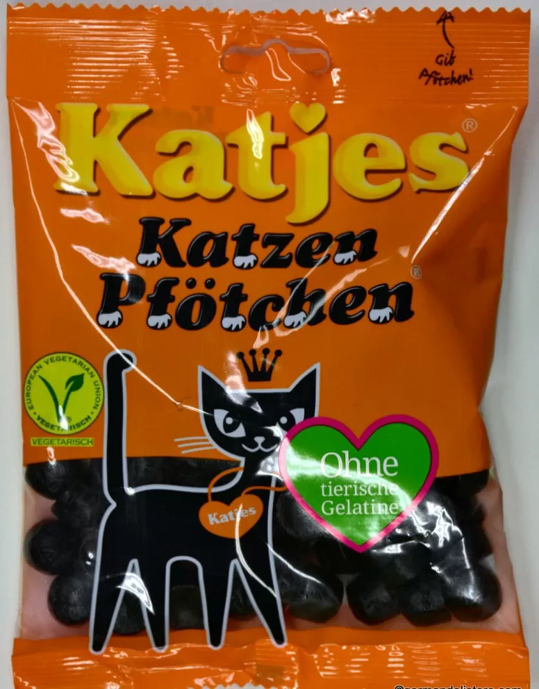 Katjes Licorice Cat Paws Gummy Candy 200g - image 2