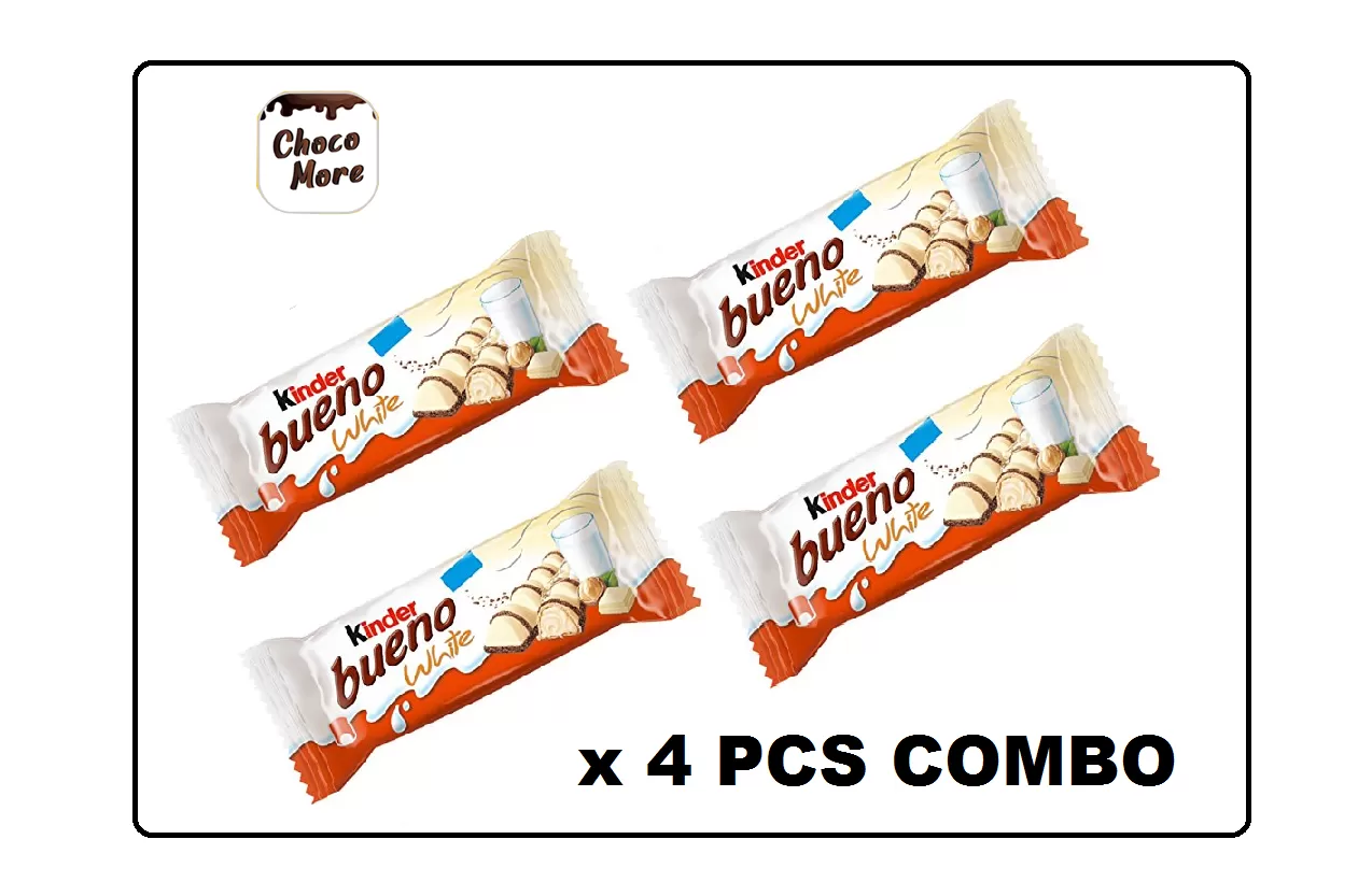 Kinder Bueno White Chocolate x 4 Pcs Combo pack