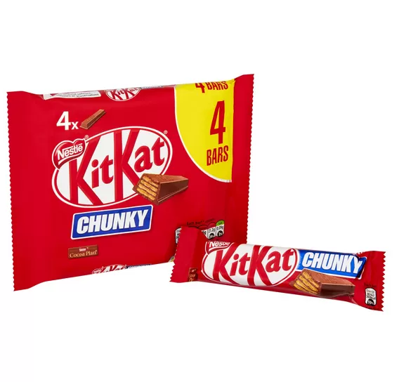 Kit Kat Chunky Milk Chocolate Bar 4x32g Pack