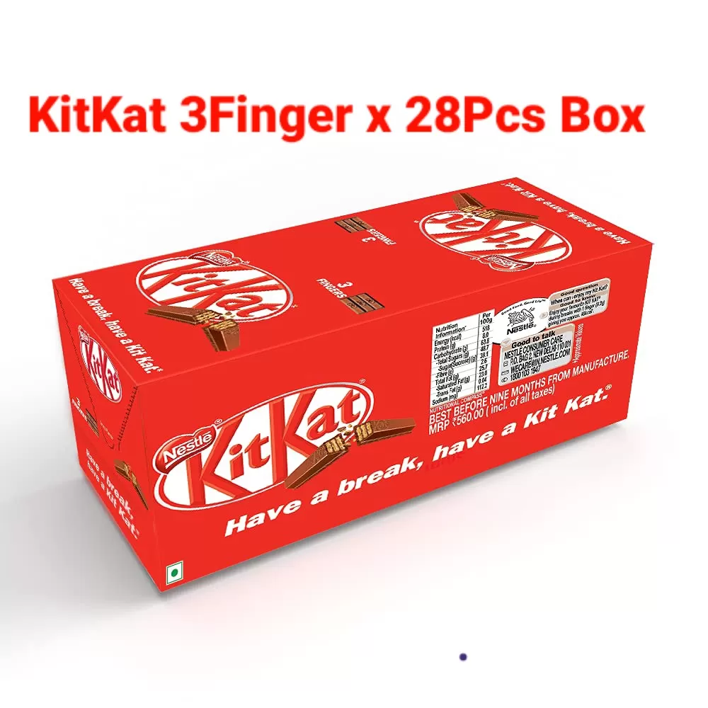 KitKat 3 Fingers Milk Chocolate 28 pcs Box
