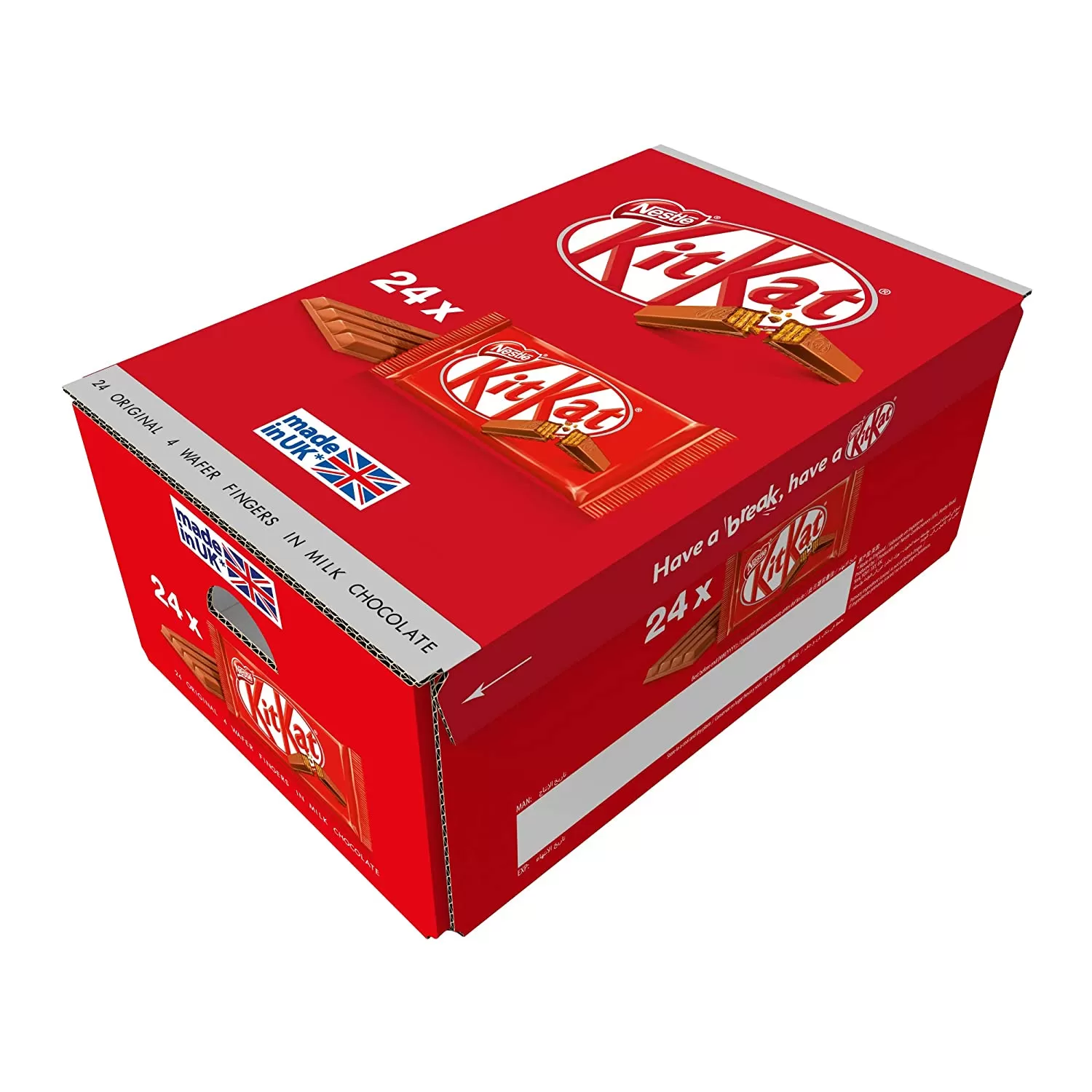 KitKat 4 Finger Milk Chocolate Bar 24 Pcs Pack