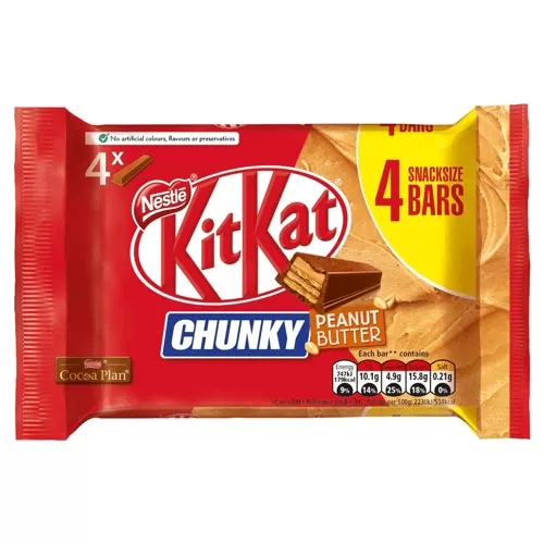 Kitkat Chunky Peanut Butter Milk Chocolate Bar Multipack - image 1