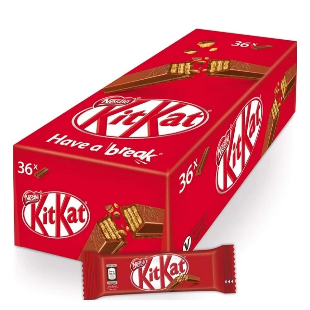 KitKat Milk Chocolate Bar 2 Fingers 20.7g 36pcs