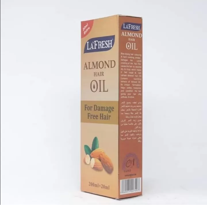 La Fresh Almond Hair Oil for Damage-Free Hair 220ml - image 2