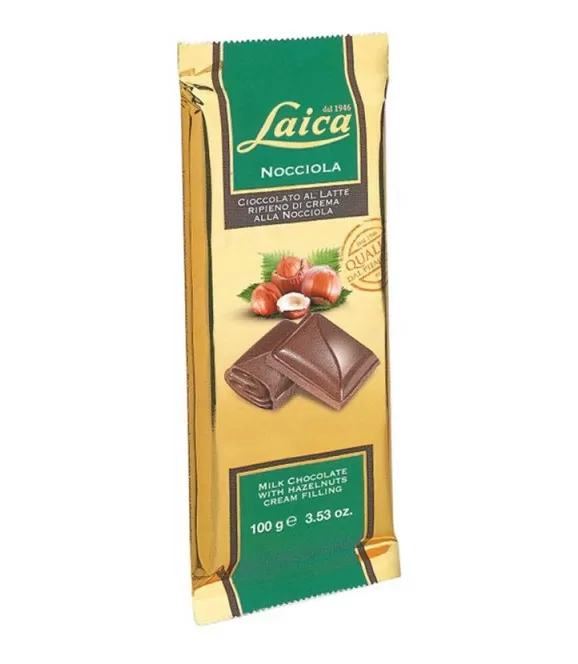 LAICA CHOCOLATE BAR FILLED WITH HAZELNUT 100 GR - image 2