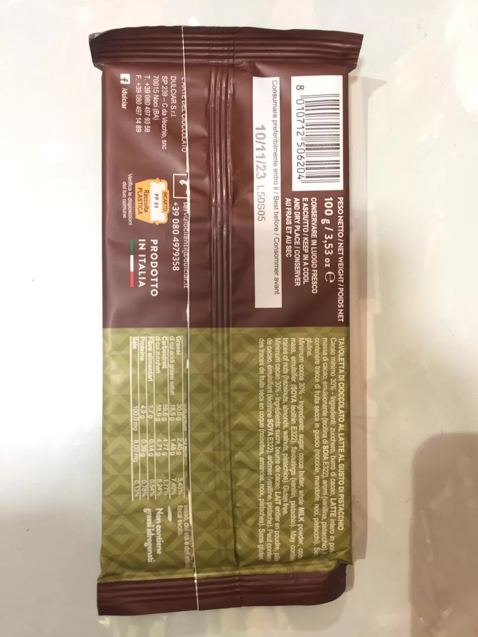Lioco Pistachio Chocolate 100g - image 3