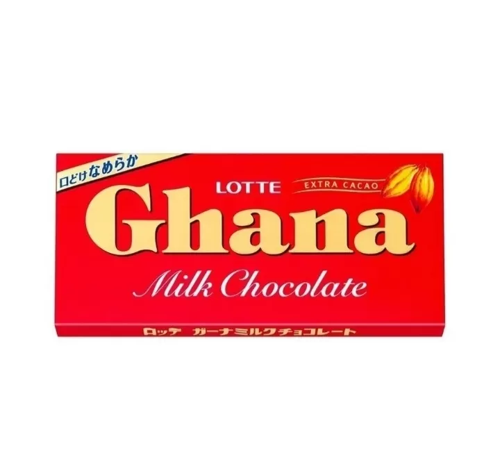 LOTTE Ghana Milk Chocolate Bar 50g Made in Japan - image 2