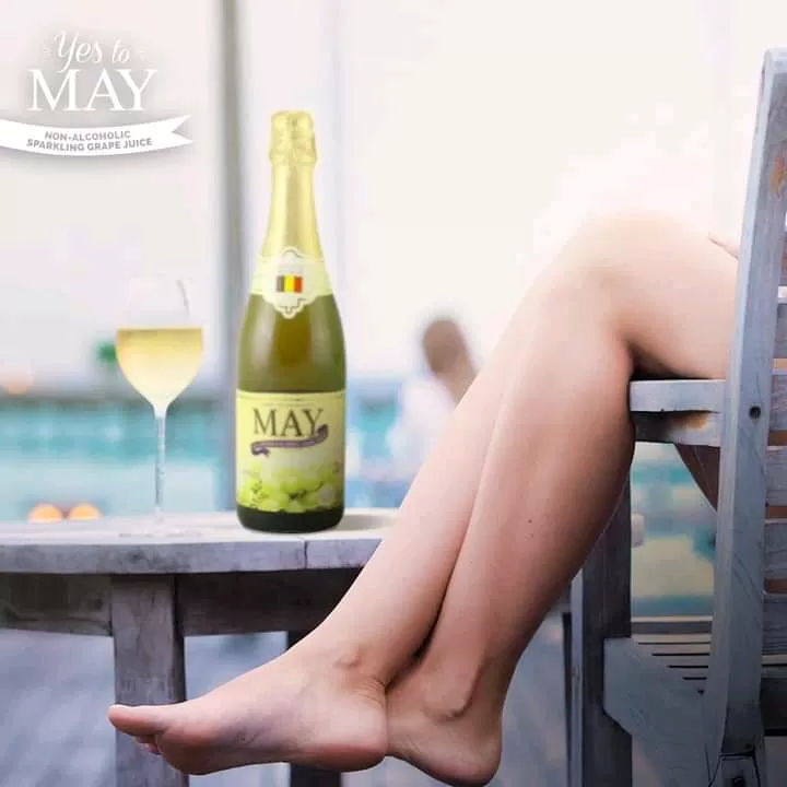 May Sparkling White Grape 750ml Non Alcholic - image 2