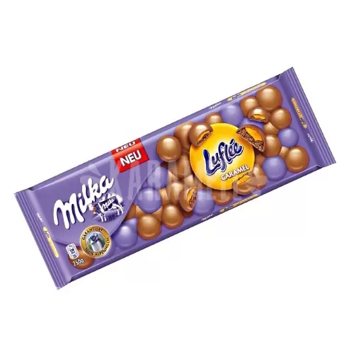 Milka Caramel Luflee Bar, Milk Chocolate 250g - image 3