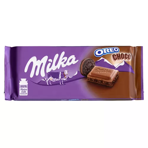 Milka Choco Milk Chocolate with Oreo Filling 100g