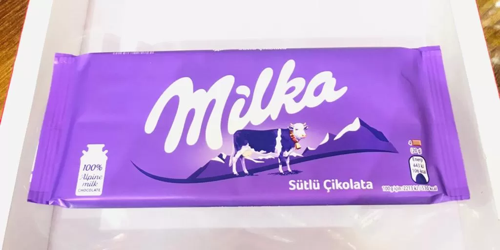 Milka Chocolate with Chocolate Milk 80g - image 2