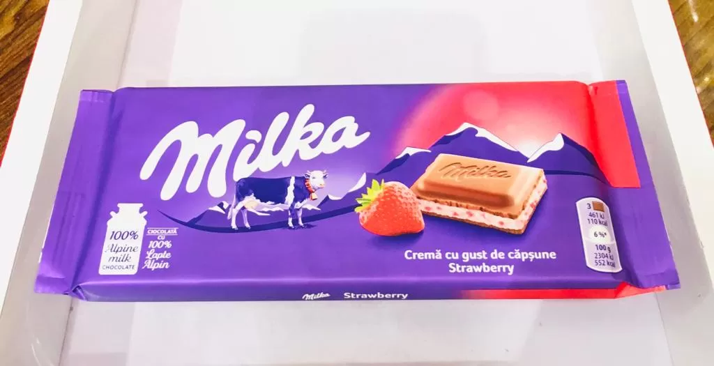 Milka Chocolate Strawberry Flavored Cream - image 2