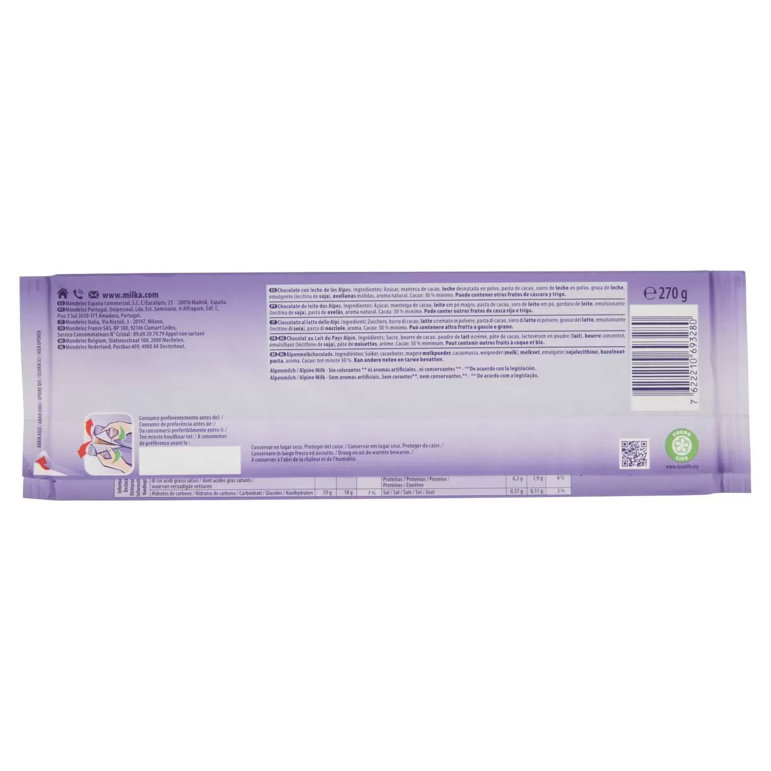Milka Max Alpine Milk Chocolate 270g - image 2