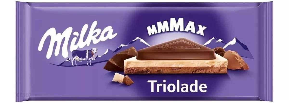 Milka MMMAX Triolade Milk/White/Dark Chocolate Bar