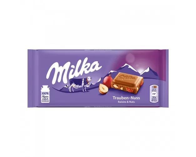 Milka Raisins & Hazelnuts Chocolate 100g - image 2