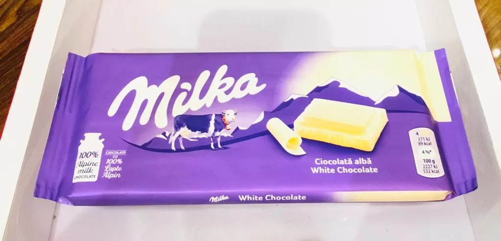 Milka White Chocolate Bar 80g - image 2