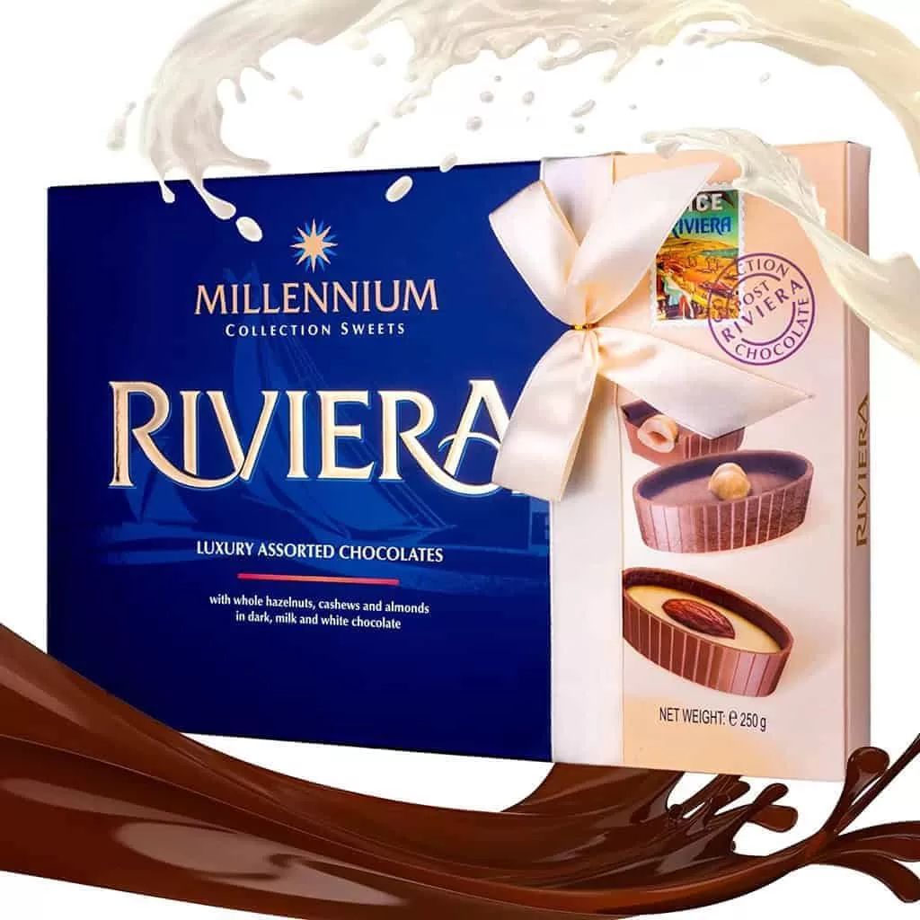 Millennium Riviera Luxury Assorted Chocolates Whole Hazelnuts