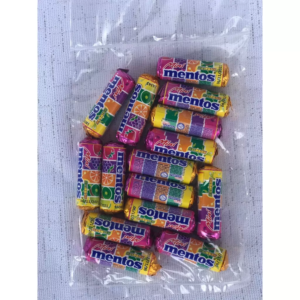 Mentos Mini Rainbow Candy Sour 15Pcs