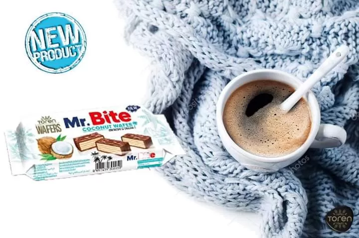 Mr.Bite Milk Chocolate Wafers with Coconut Cream 38gx5Pcs