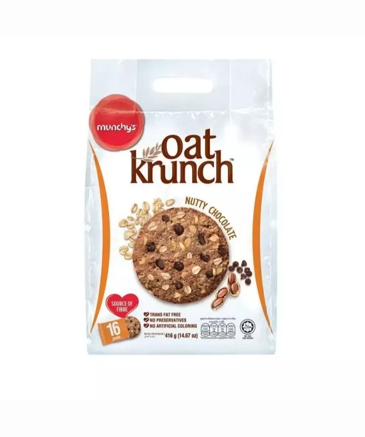 Munchys Oats Krunch Nutty Chocolate Biscuits 416g (16Pcs) - image 2