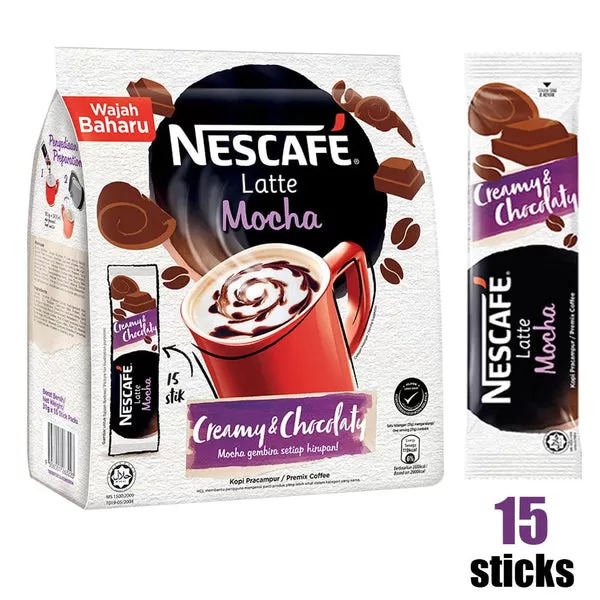 Nescafe 3-in-1 Latte Mocha Premix Double Chocolate Velvet