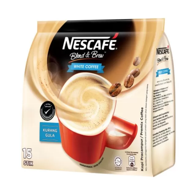 Nescafe Blend and Brew White Coffee 15 Sticks 32g - image 2