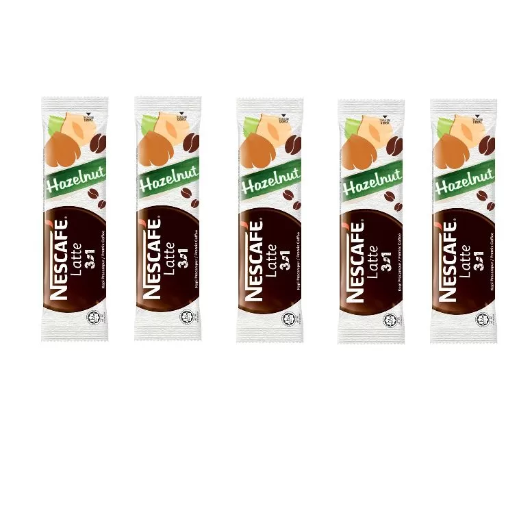 NESCAFE Latte 3in1 Hazelnut 24g Hazelnut Coffee Flavor, Bold
