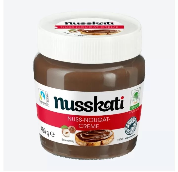 Nusskati Nut Nougat Cream Hazelnut Choc Spread 400g
