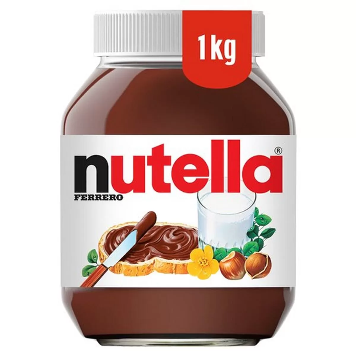 Nutella Ferrero Hazelnuts Spread Family Pack 1kg