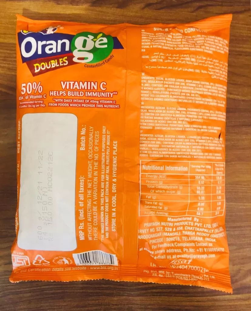 Orange Doubles Toffees Vitamin C Immuno Booster - image 3