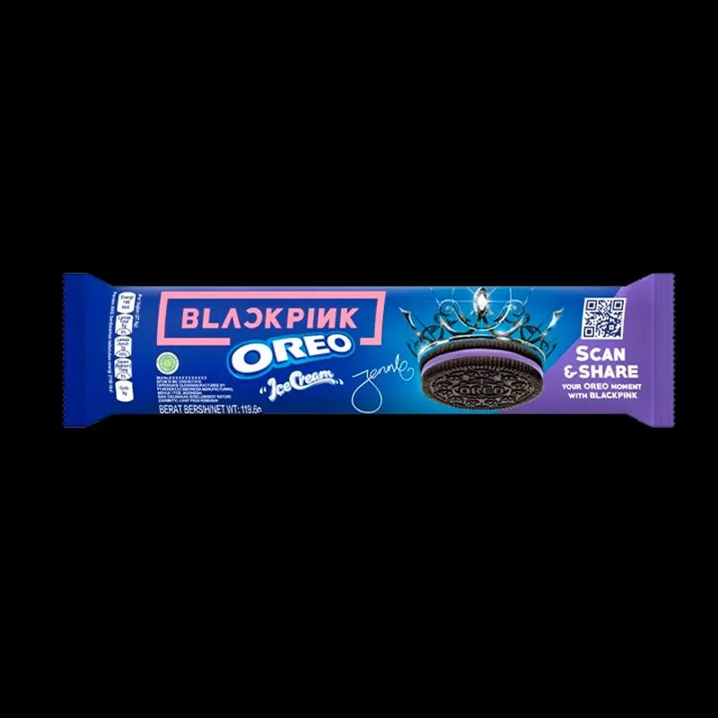 Oreo Blackpink Ice Cream Biscuits Blueberry