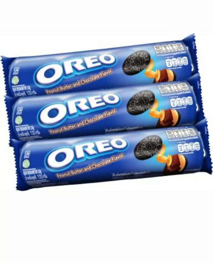 Oreo 123g x 3Pcs Peanut Butter Chocolate Cream Flavoured