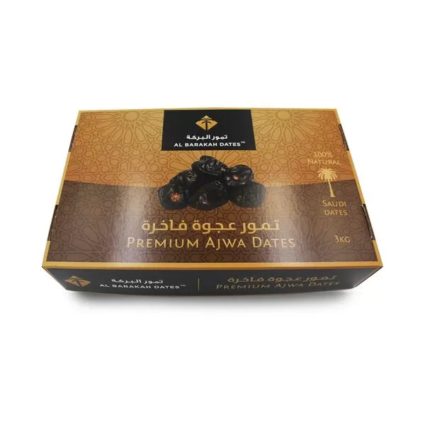 Al Barakah Ajwa Dates 3KG Large - image 3