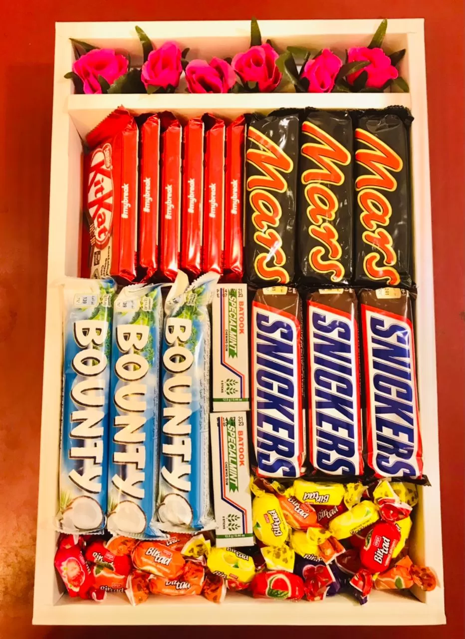 Premium Chocolate Hamper Box - Snickers, Mars, Bounty